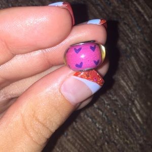 Pink & Purple Heart 💜 bead for pandora bracelets